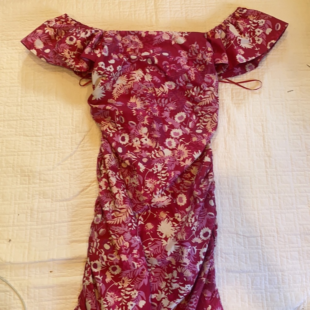 NWT SACHIN & BABI ellen pink floral fitted dress - Picture 8 of 13